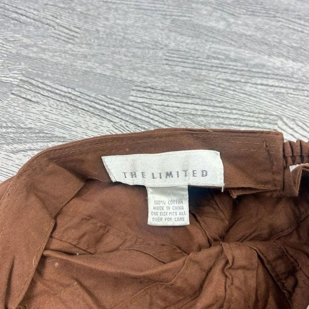 The Limited Jeans Hat Cap‎ Strap Back Baseball Brown Embroidered Logo